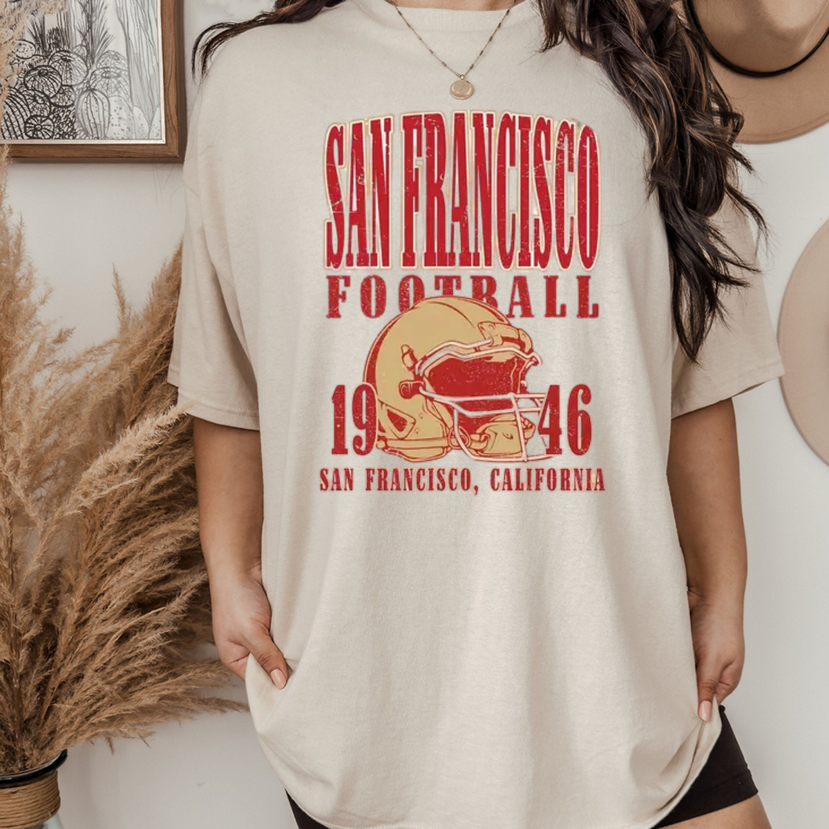 San Francisco Football 1946 Helmet Vintage T-Shirt