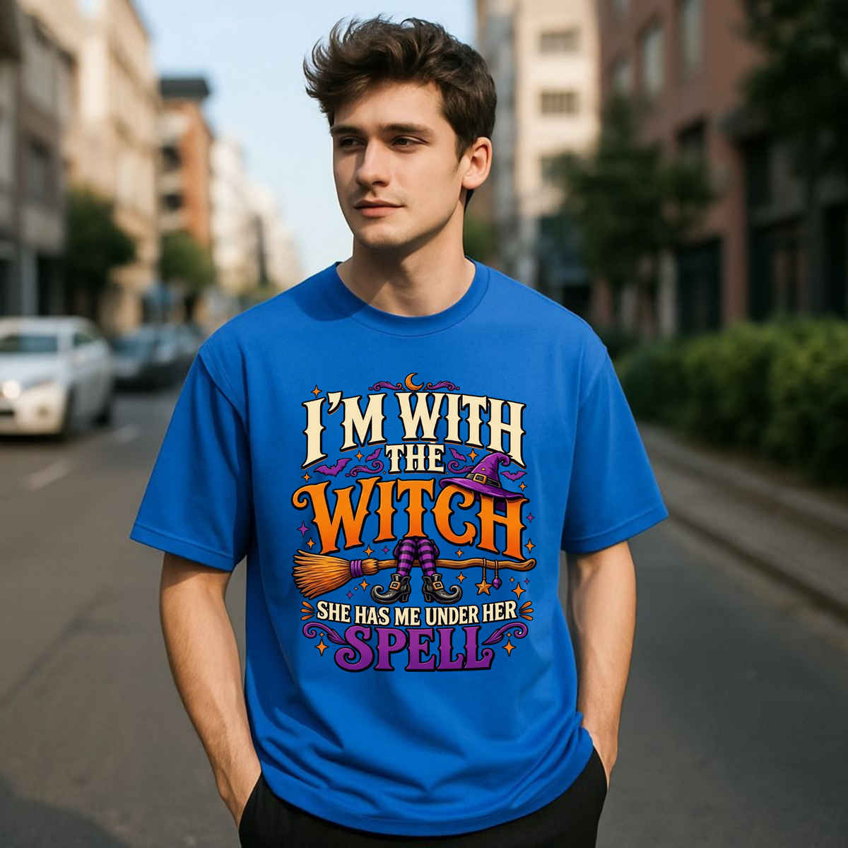 "I’m With The Witch" Halloween Graphic T-Shirt