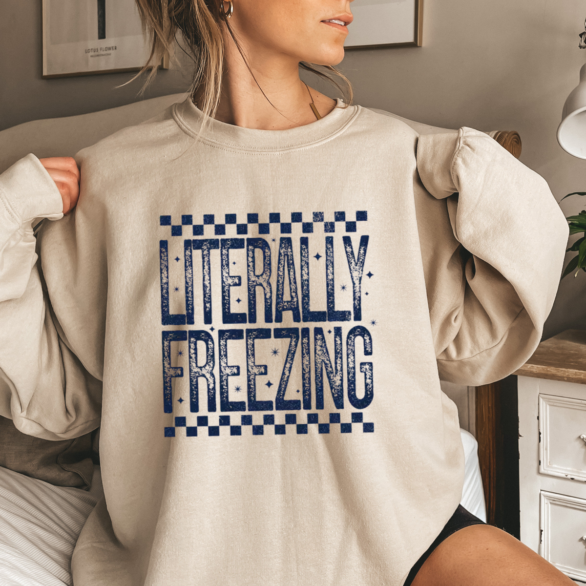 Subzero Chill Crewneck – "Literally Freezing" Funny Winter Sweatshirt