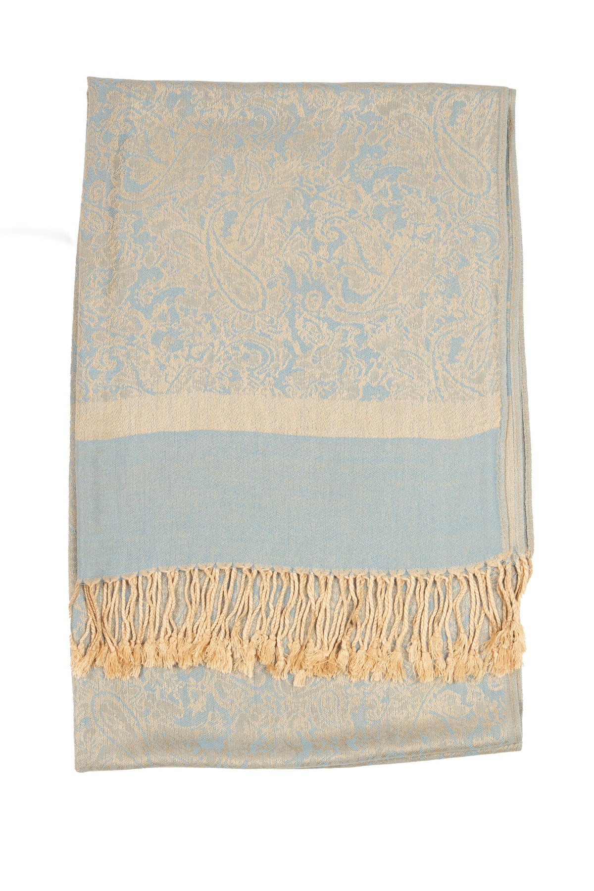 Sakkas 70" x 28" Paisley Self-Design Pashmina Shawl / Wrap / Stole