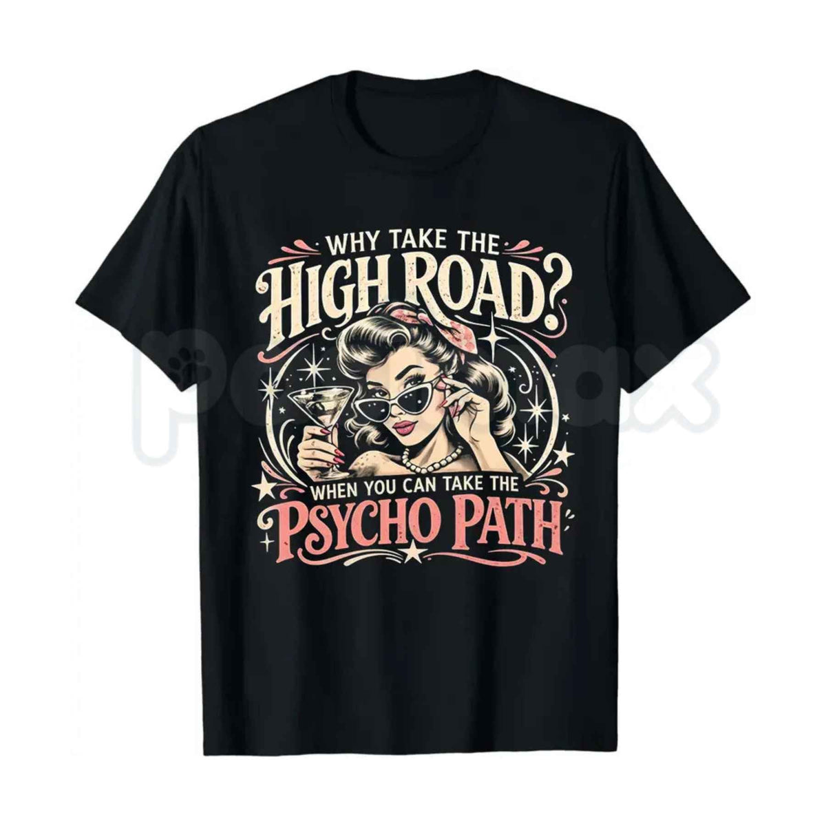 Psycho Path Meme T-Shirt – Funny Pun Joke Unisex Cotton Graphic Tee