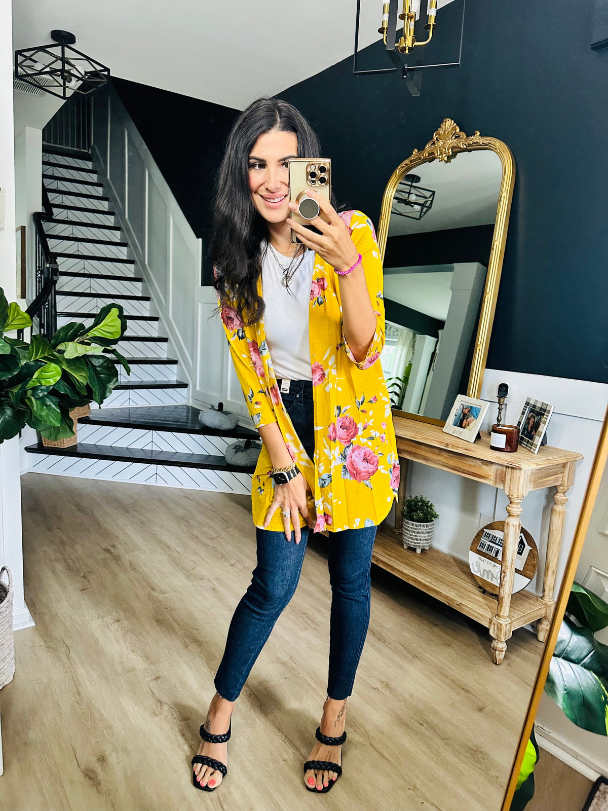 Grow As You Go Floral Cardigan