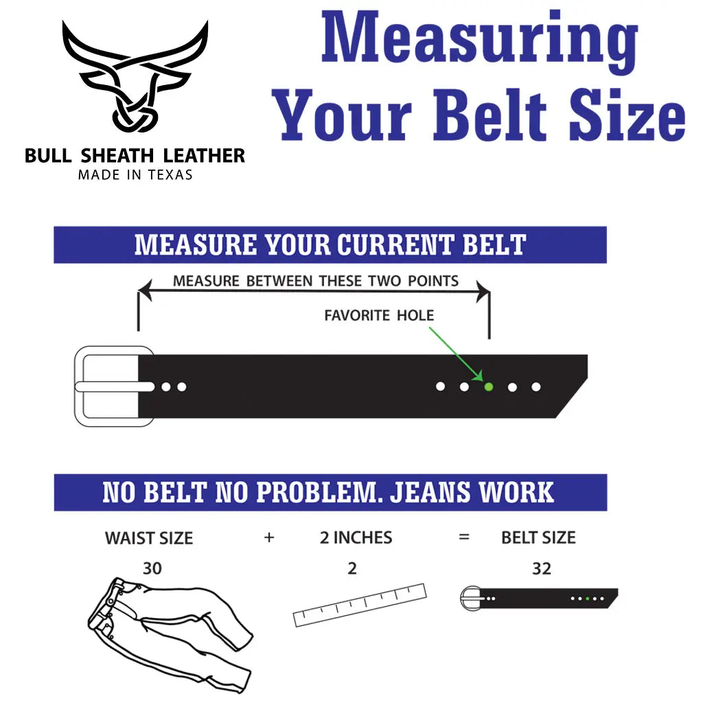 Men's Leather Belt - Saddle Tan