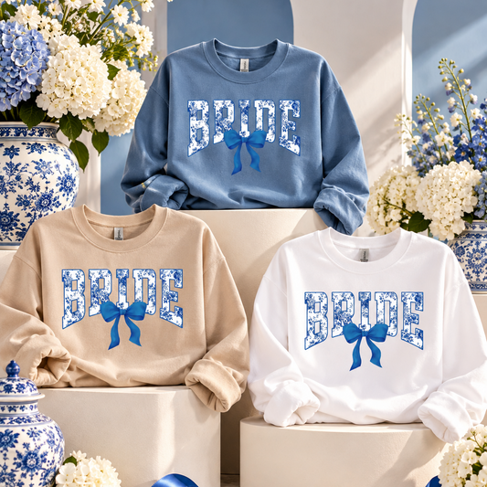 Floral BRIDE Tee or Sweatshirt