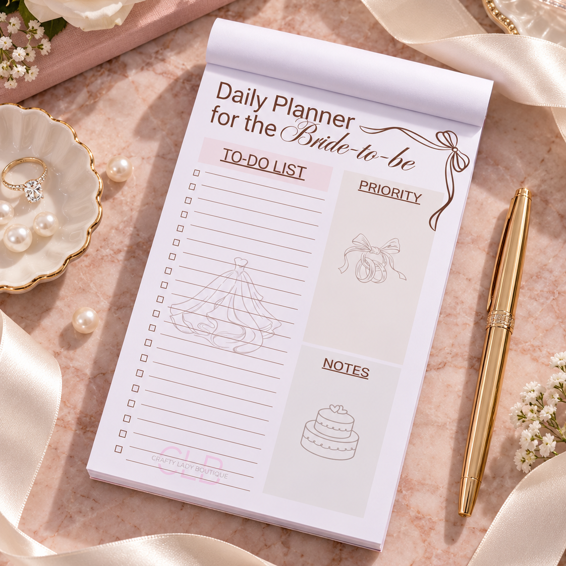 BRIDE Daily Planner Notepad