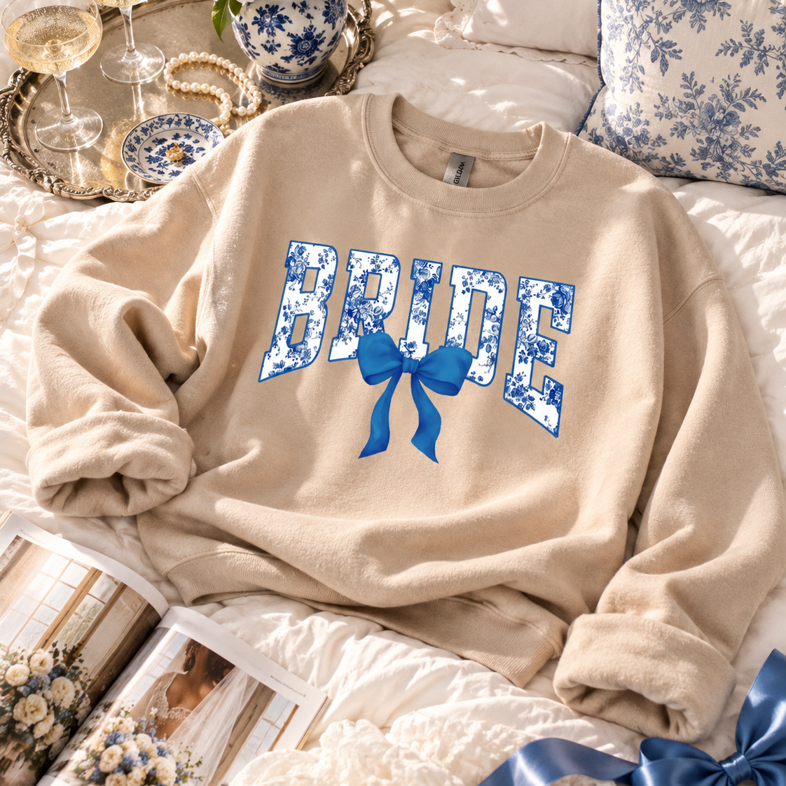 Floral BRIDE Tee or Sweatshirt