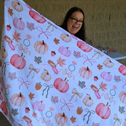 Cozy Fall Bride & Wife Blanket