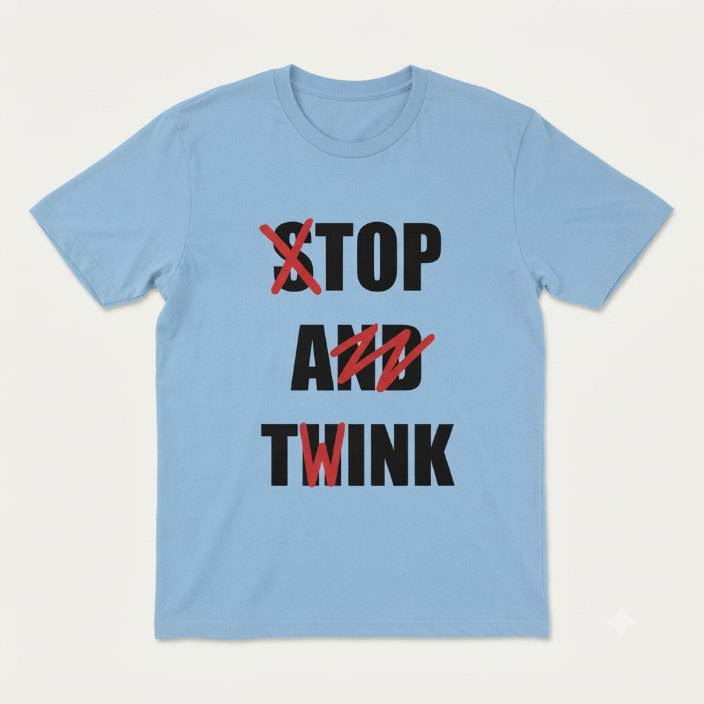 Stop and Think T-Shirt – Funny Sarcastic Humorous Unisex Graphic Tee