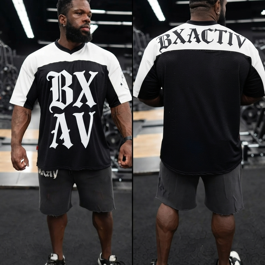Hybrid Oversize Jersey – Streetwear Casual Athletic Unisex Sport Shirt