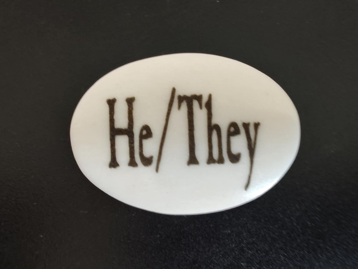 Pronoun Bone Pins