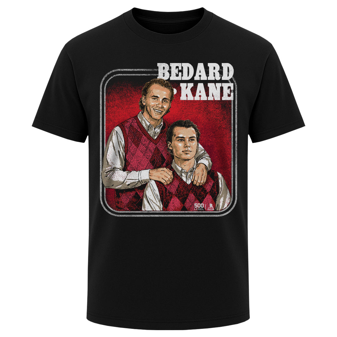 Connor Bedard & Patrick Kane Chicago Step Brothers WHT