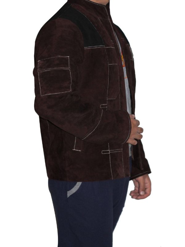 Men's Dark Brown Suede Leather Jacket