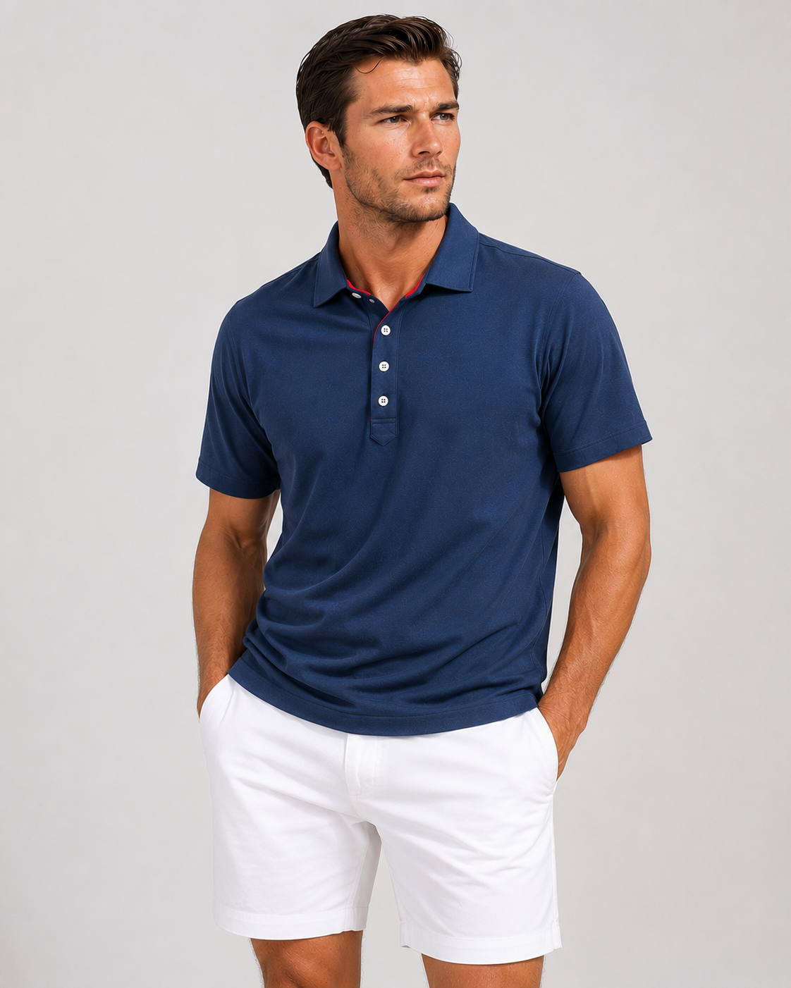Buki Polo 2-Pack - White/Navy