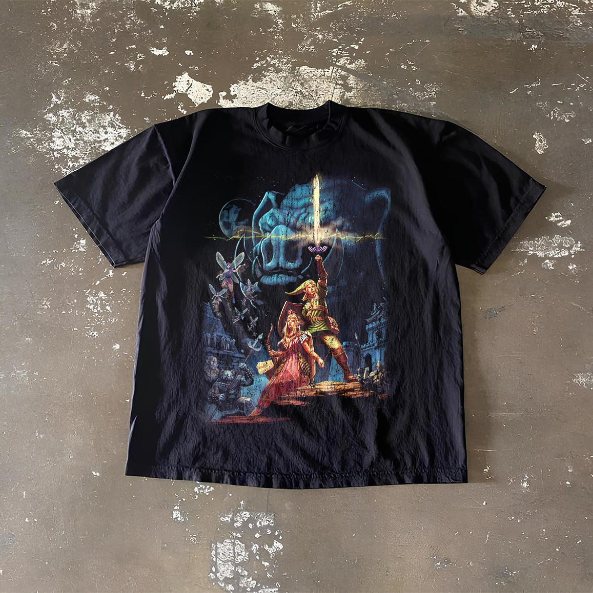 Zelda Black Tee