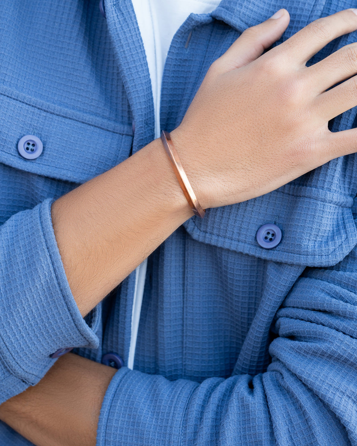Pure Copper Cuff Bracelet – Prism