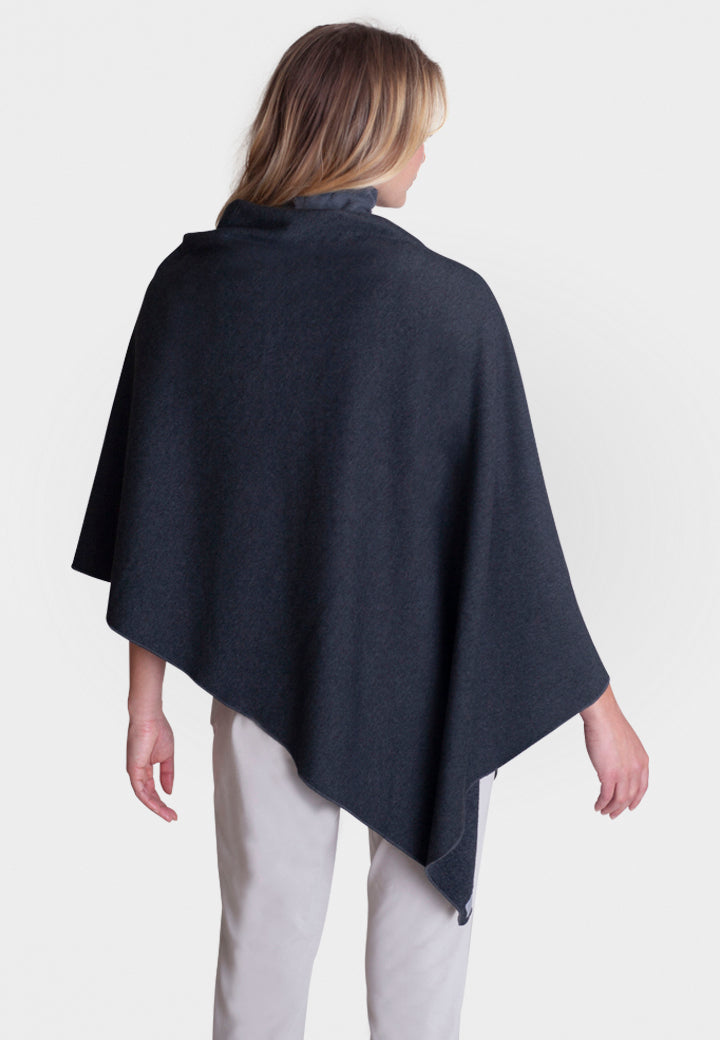 Poncho - Charcoal Gray