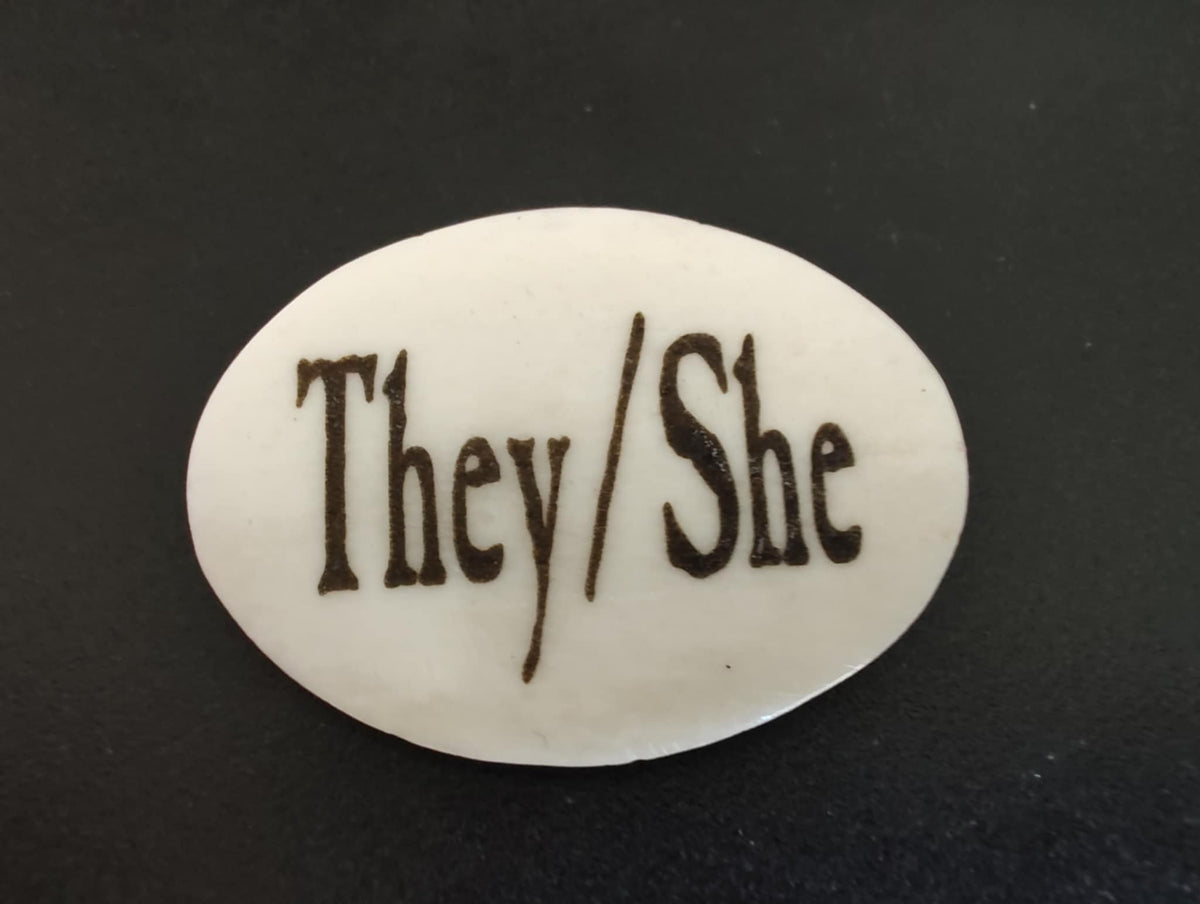Pronoun Bone Pins