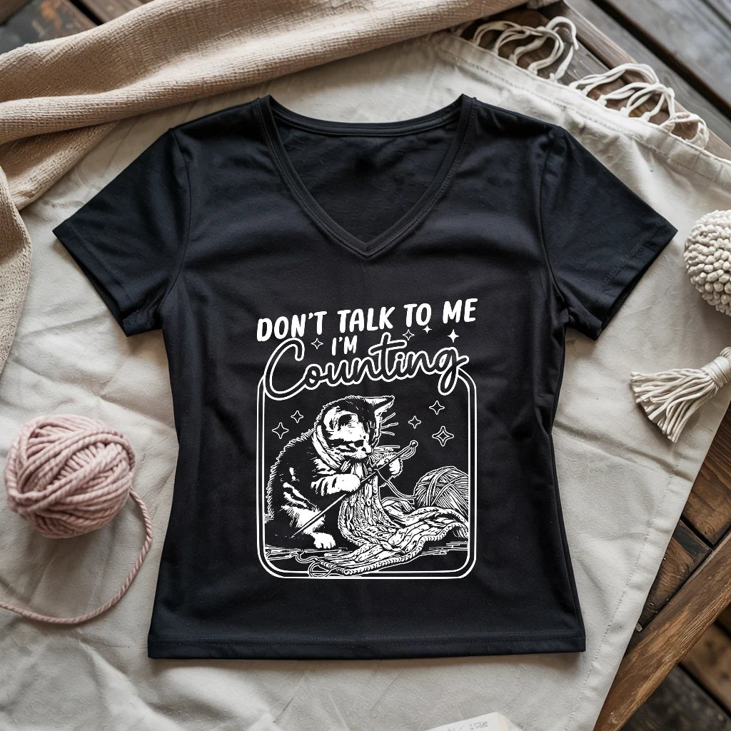 Shh, I'm Counting V-neck