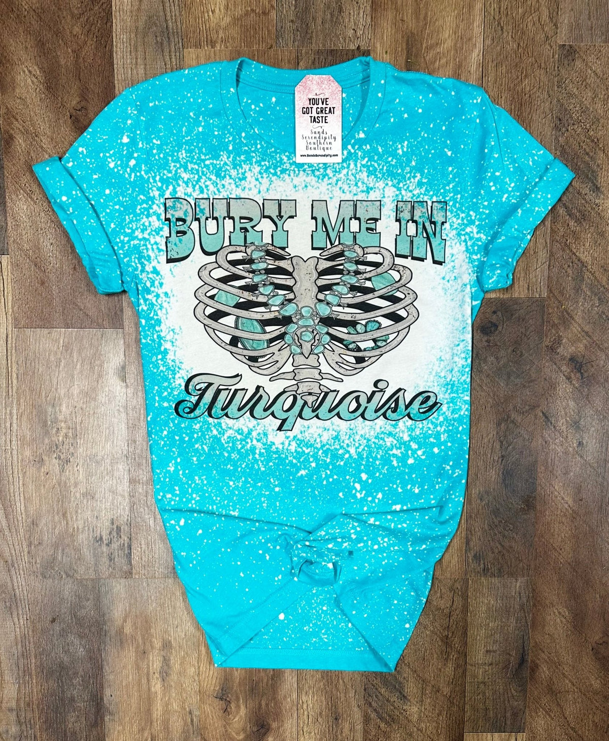 Bury Me In Turquoise Tee | Wild West Graphic T-Shirt