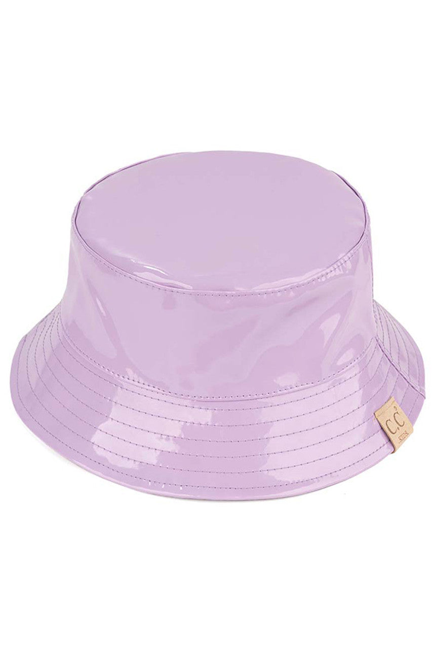 C.C Kids Shiny Reflective Enamel Rain Bucket Hat