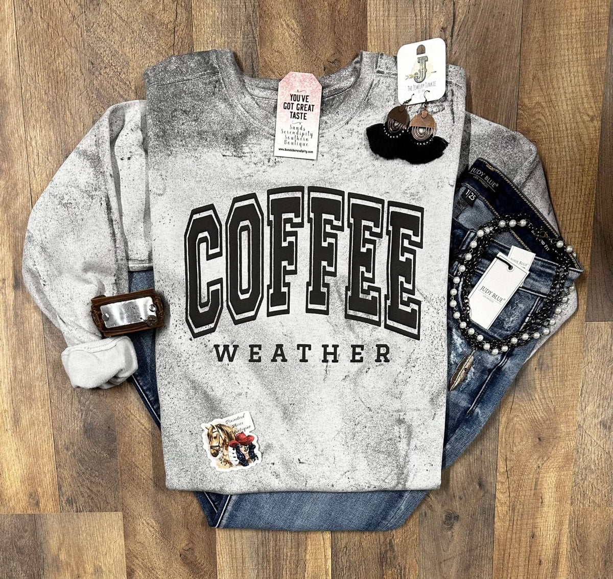 Coffee Weather  | Cozy Western Sweatshirt