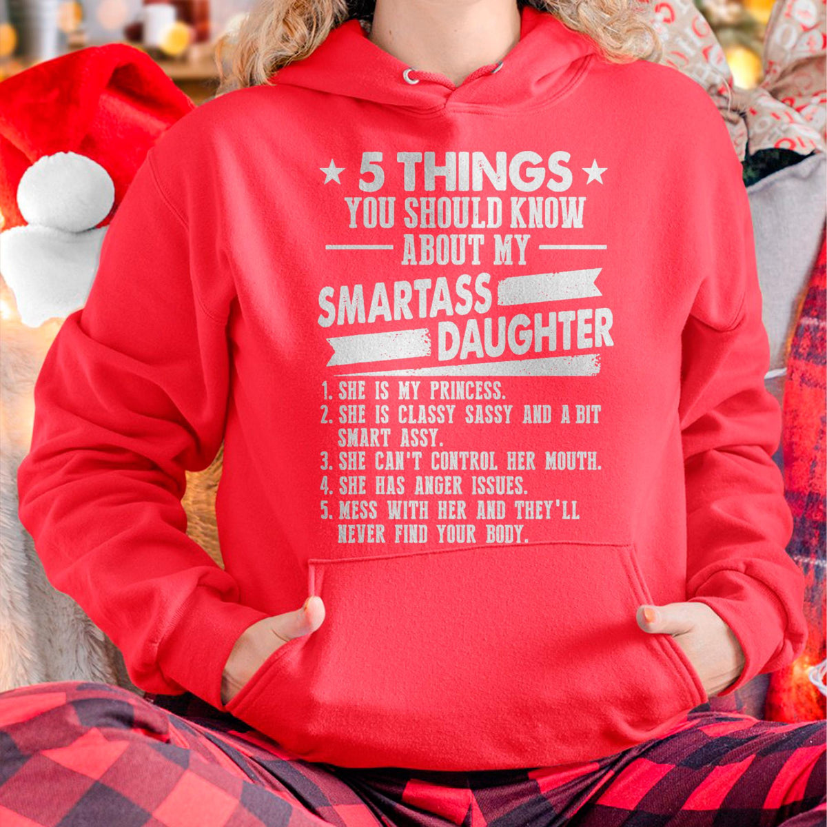 5 Things You Should Know About My Smartass Daughter - Gift for Daughter from Mom - NGHL00