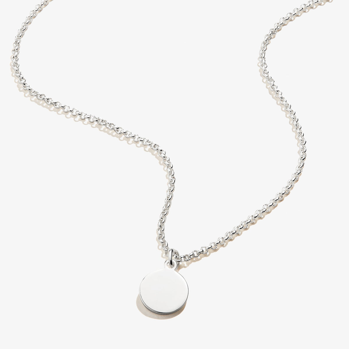 Small Circle Charm Necklace, 19''