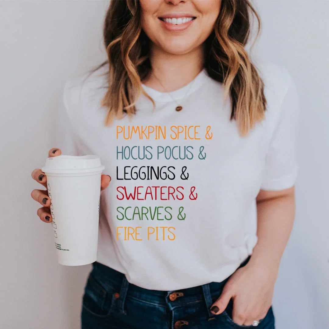 \"Fall Essentials\" – Cozy Fall Season Graphic Top