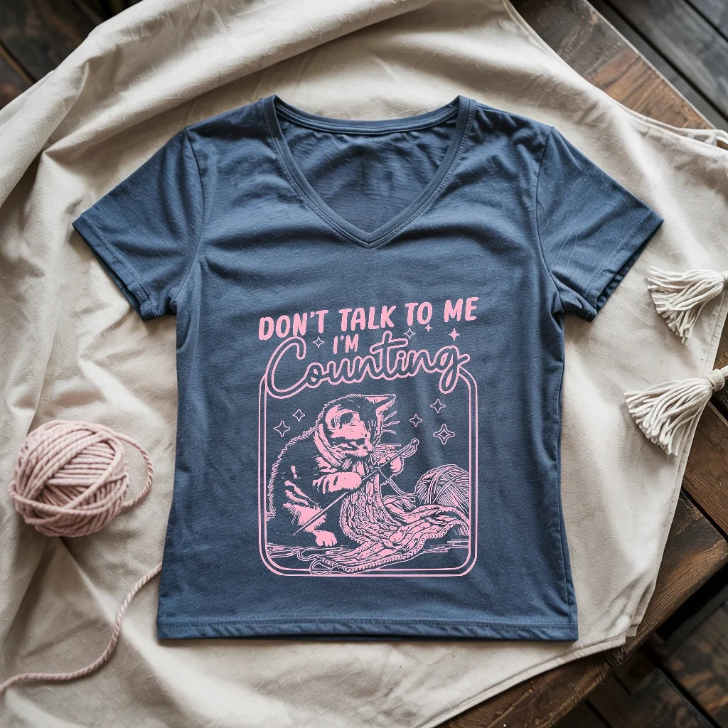 Shh, I'm Counting V-neck