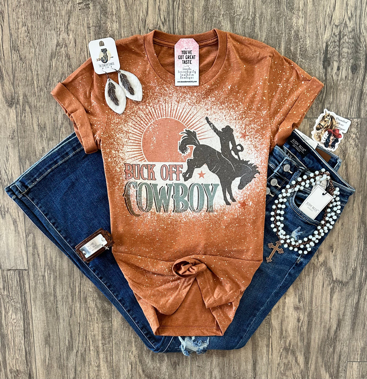 Buck Off Cowboy | Wild West Graphic T-Shirt