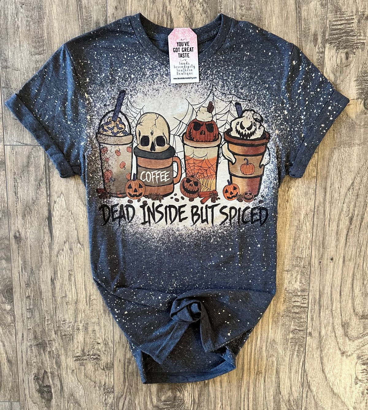 Dead Inside But Spiced | Fall Vibes Graphic T-Shirt