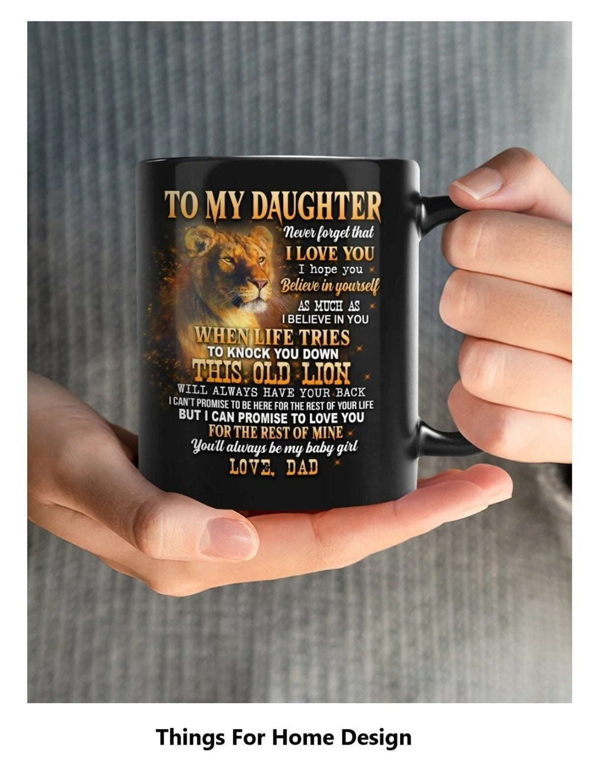TO DAUGHTER MUG 01 - GIFT FROM DAD - NTTD00