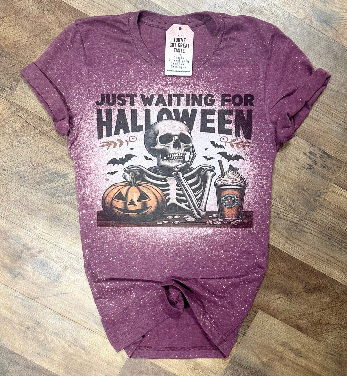 Just Waiting For Halloween | Fall Vibes Graphic T-Shirt