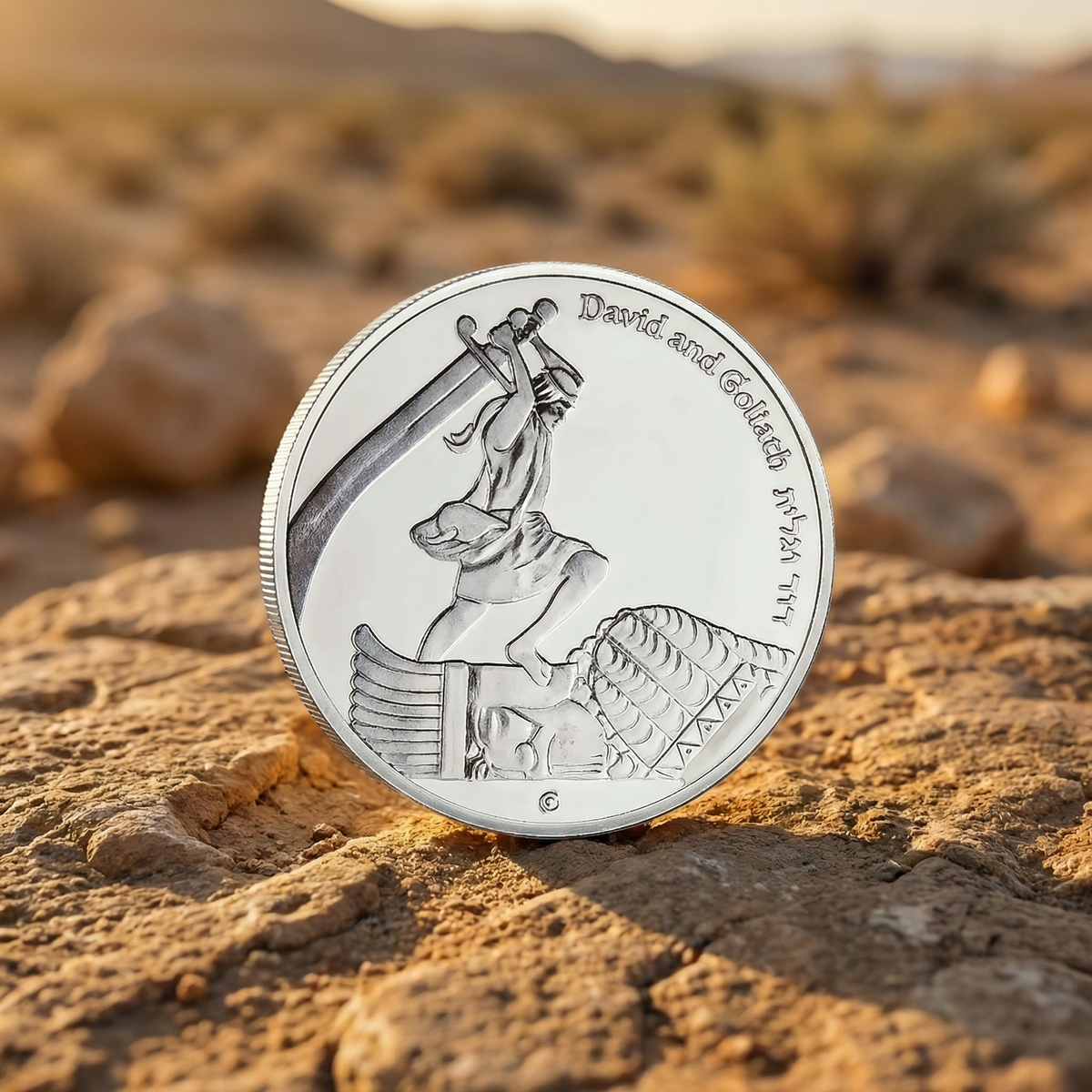 King David's Victory Temple Coin