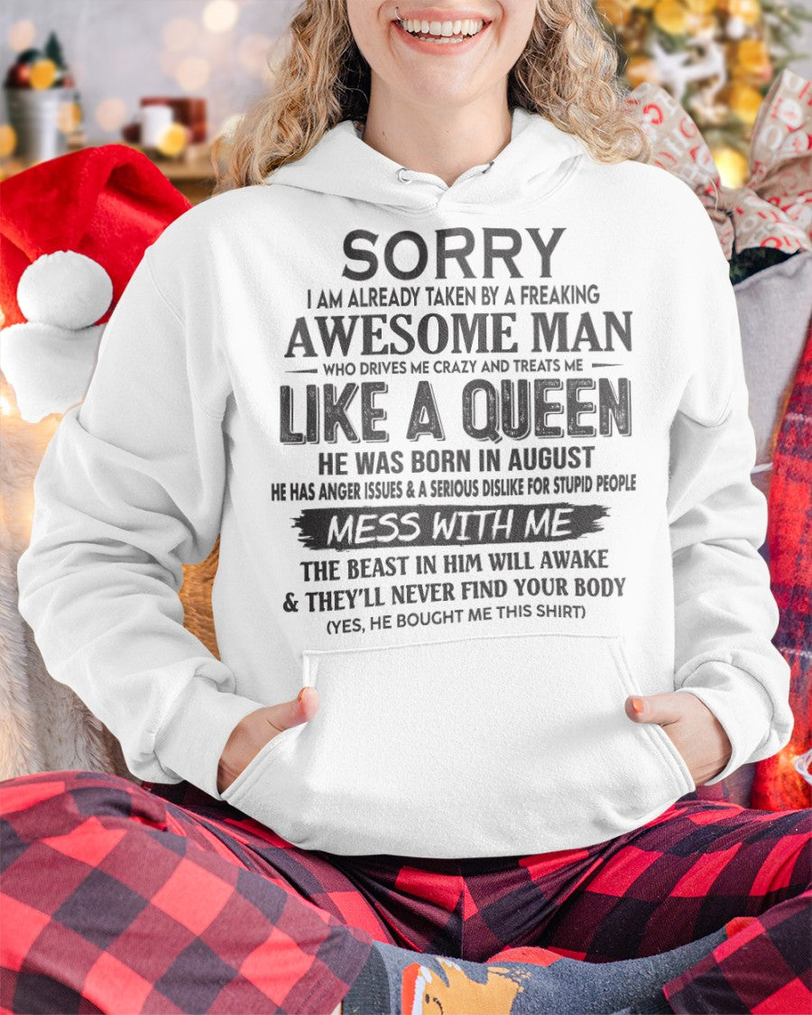 August - Awesome Man Born In August - Special gift for your Girlfriend - NGHL08 (SKU09-126-08)