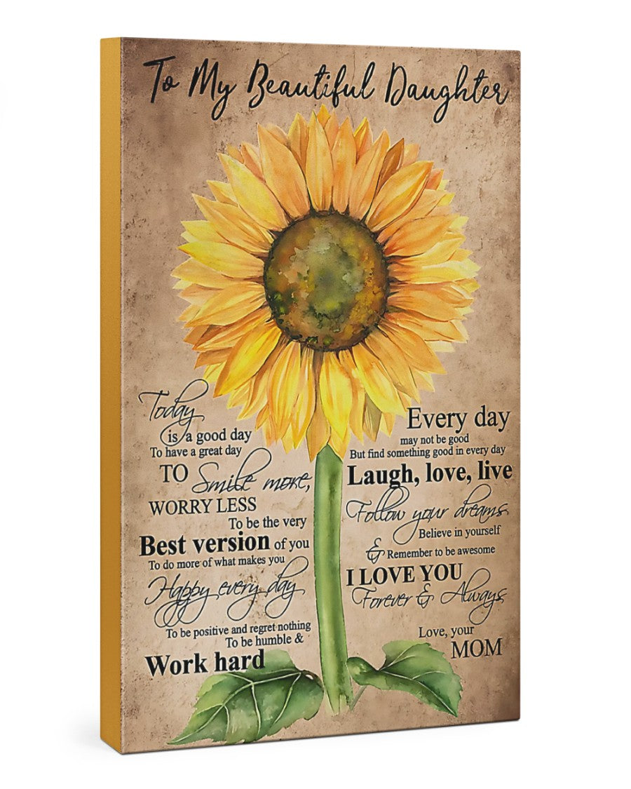 TO MY DAUGHTER FROM MOM CANVAS