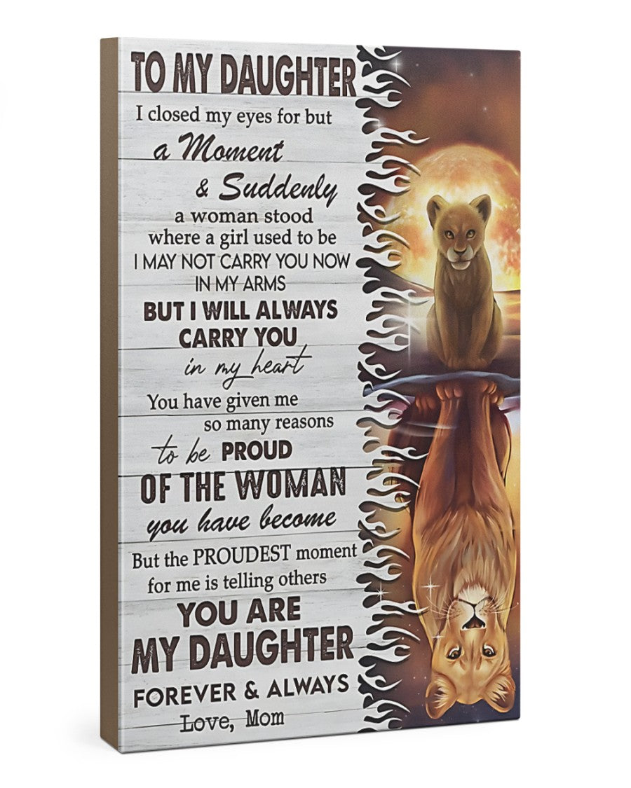 TO MY DAUGHTER FROM MOM CANVAS