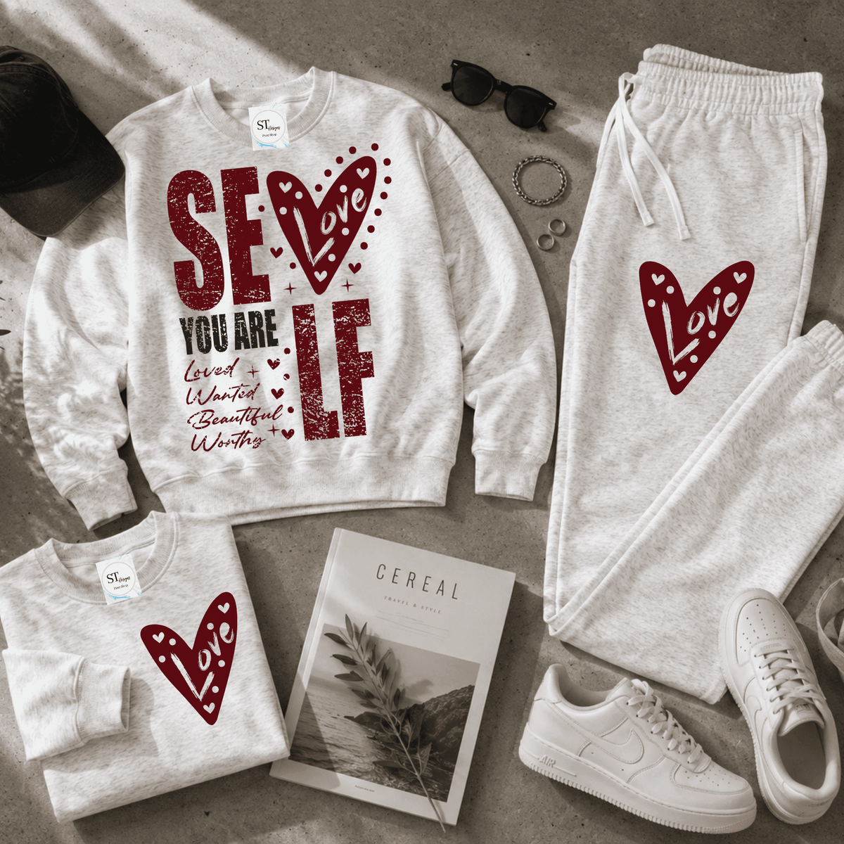 Self Love Sweatshirt or Joggers - Quirk & Co.
