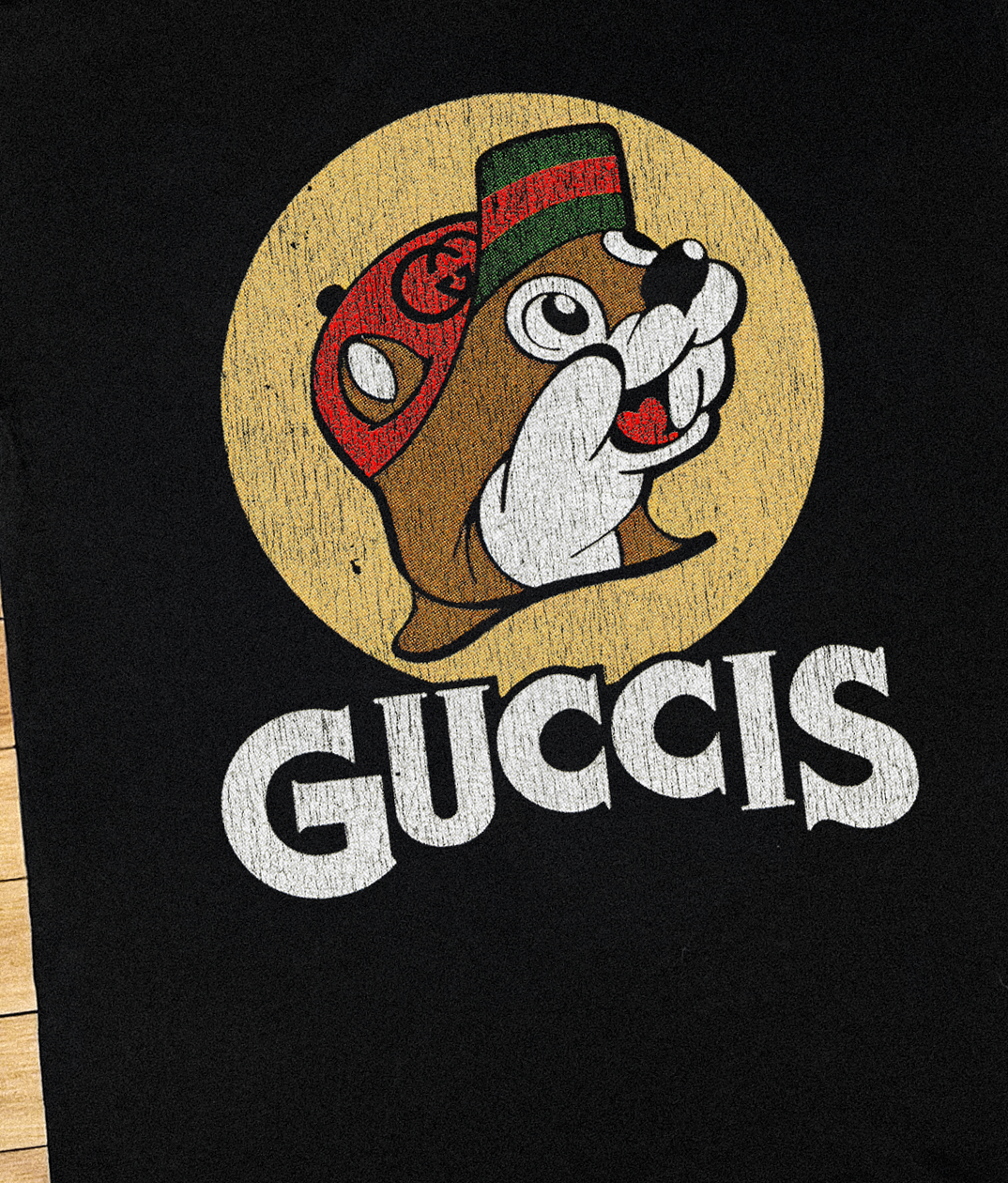Buckees Parody Vintage Black T-Shirt