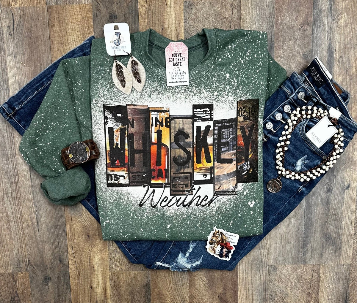 Whiskey Weather  | Cozy Western Sweatshirt