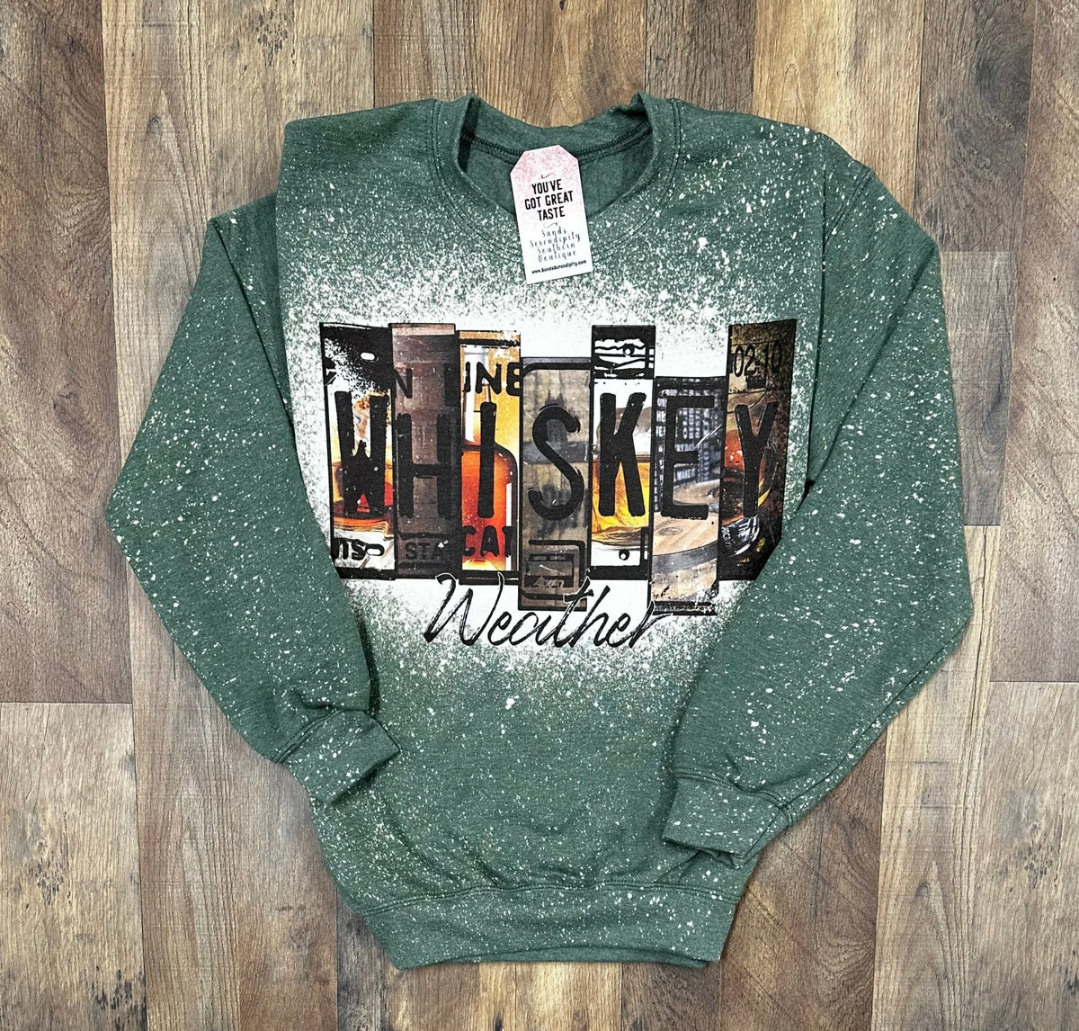 Whiskey Weather  | Cozy Western Sweatshirt